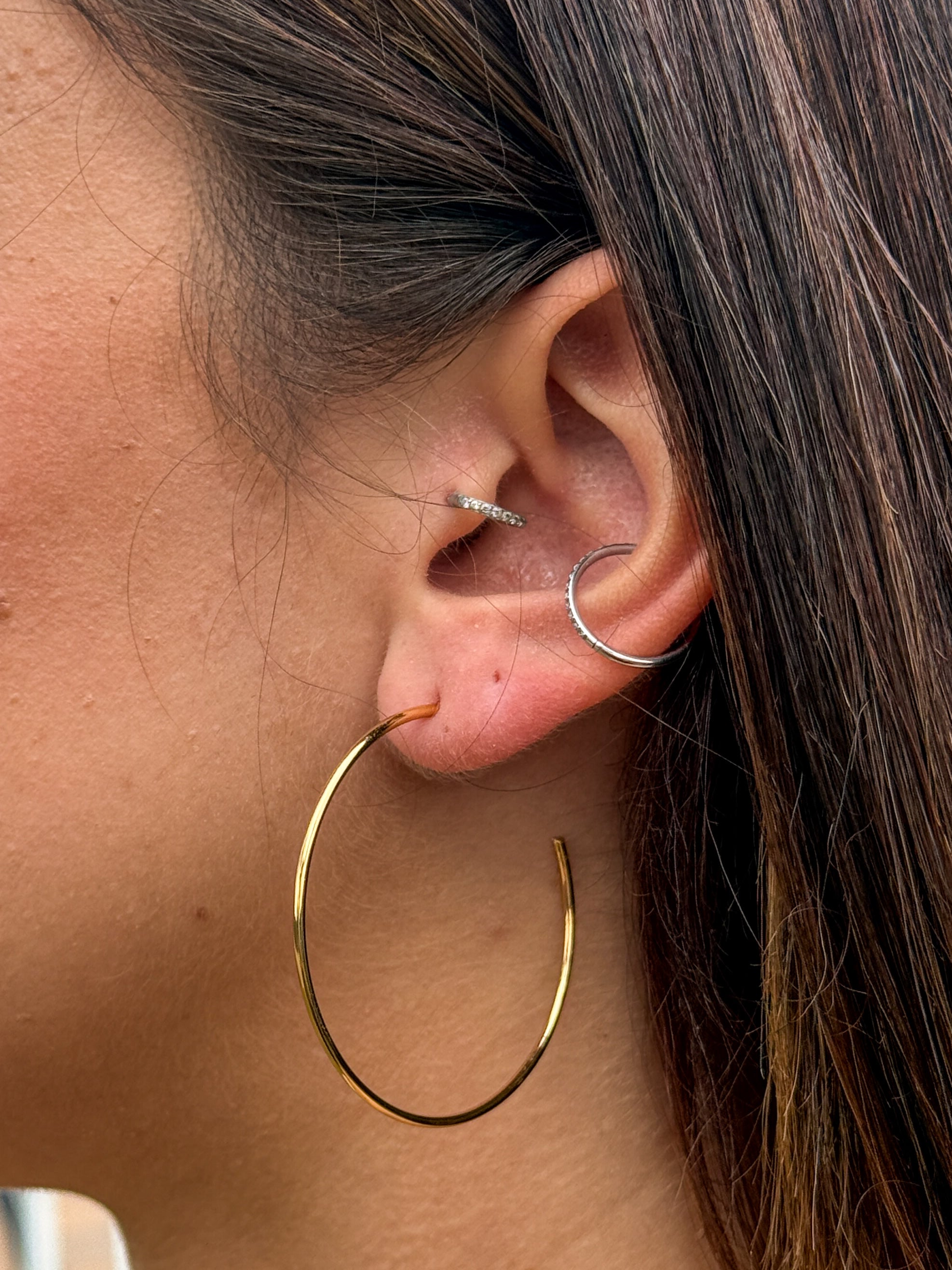 Brinco Argola banhado a Ouro 18k